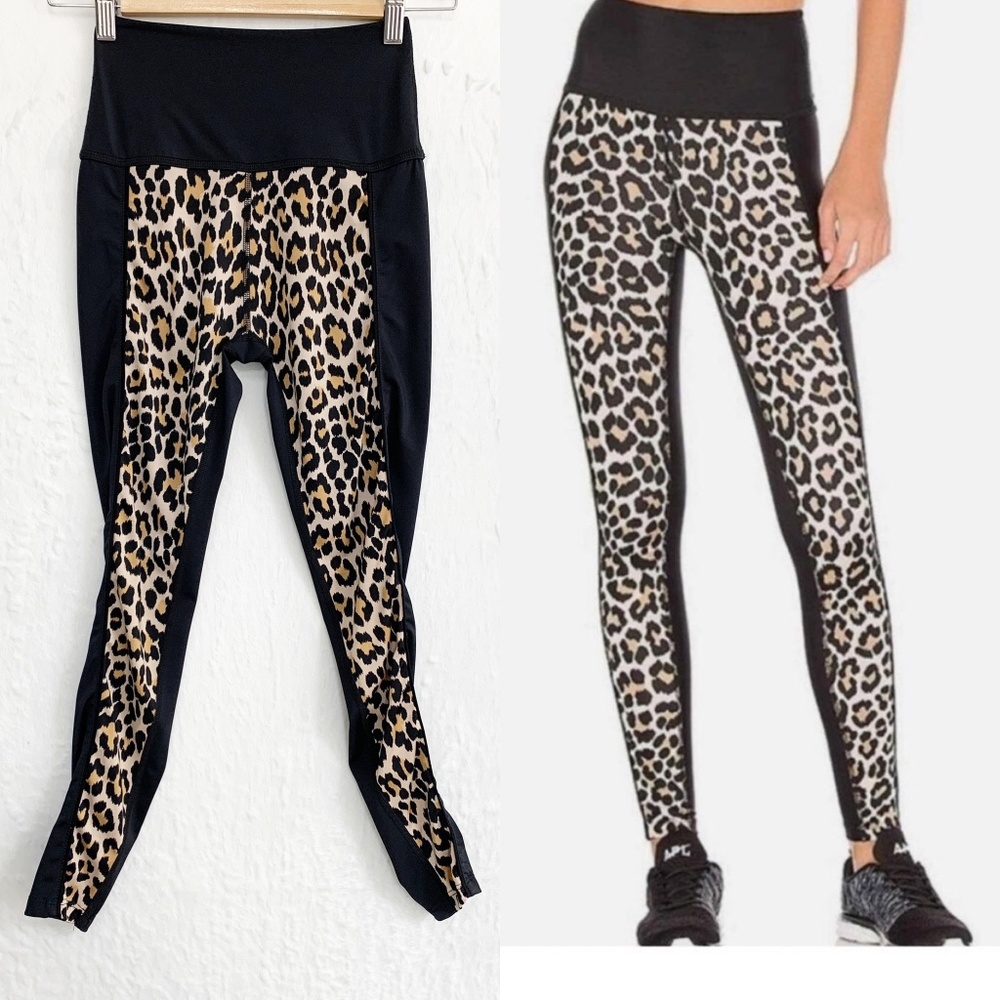 Kate Spade X Beyond Yoga Animal Print Full Length Leggings Sz XS